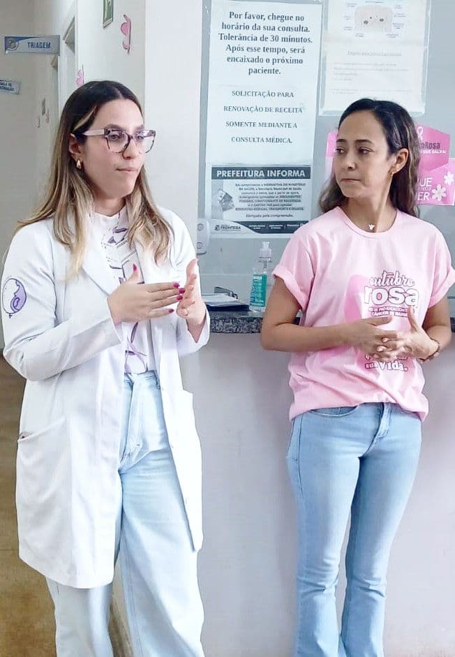 Outubro Rosa: Secretaria de Saúde realiza ciclo de palestra sobre câncer de Colo Uterino e de Mama
