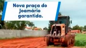 Início das obras da Praça no Bairro Joamário em Limeira do Oeste