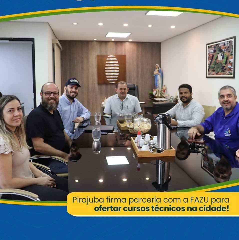 Pirajuba firma parceria com a FAZU para oferecer cursos técnicos na área do agronegócio
