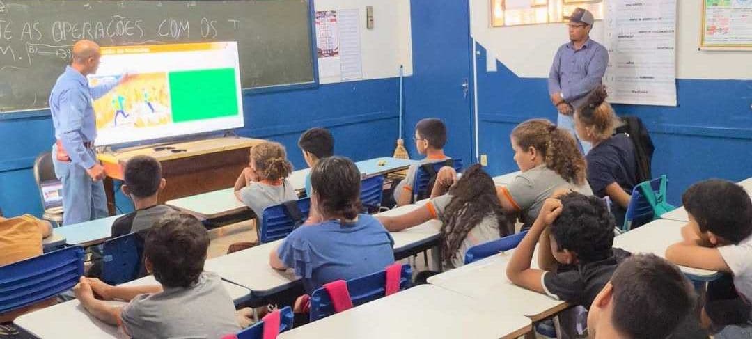 Educação ambiental em ação: Prefeitura de Limeira do Oeste e Usina Coruripe falam sobre prevenção de incêndios com alunos do 5º ano