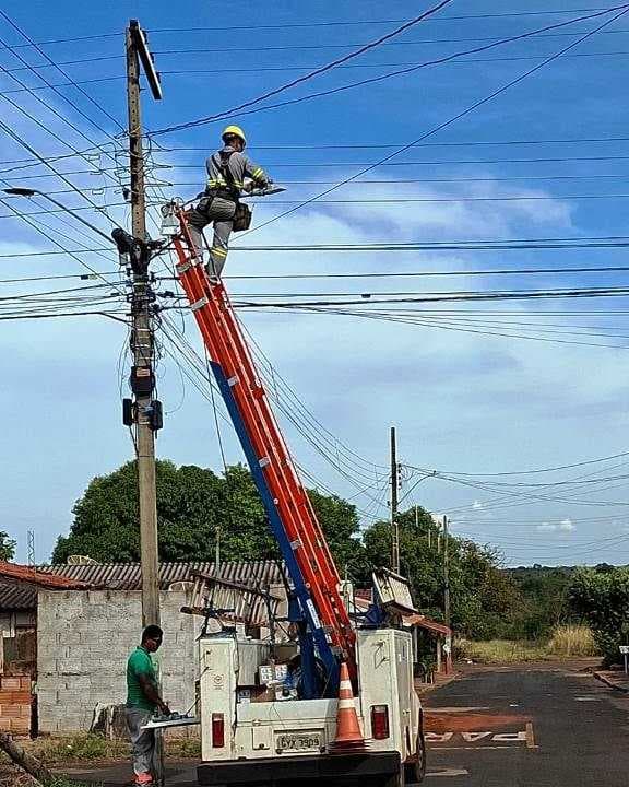Campina Verde recebe melhorias na iluminação pública com instalação de lâmpadas de LED