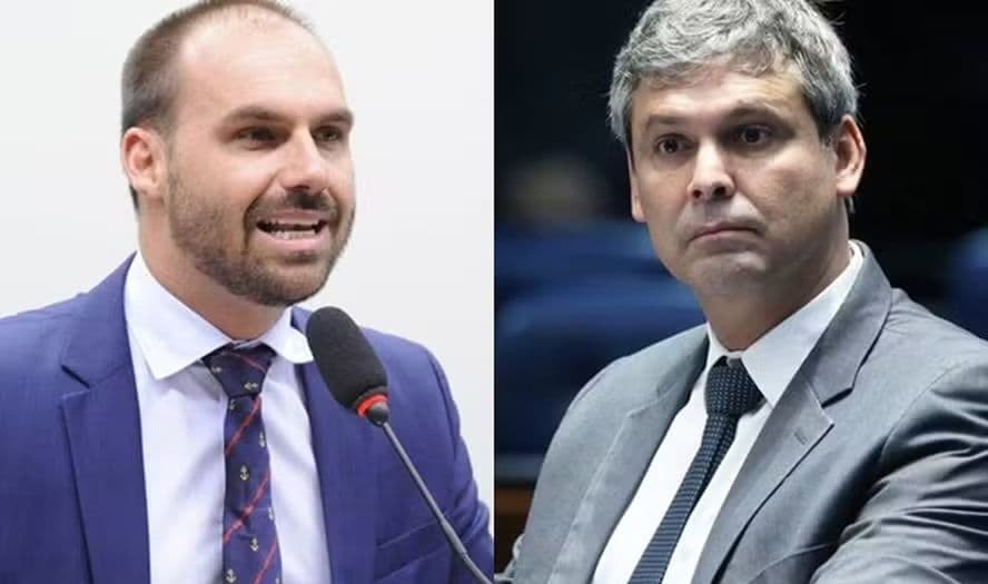 Lindbergh Farias solicita ao STF medidas cautelares contra Eduardo Bolsonaro por risco de obstrução à justiça