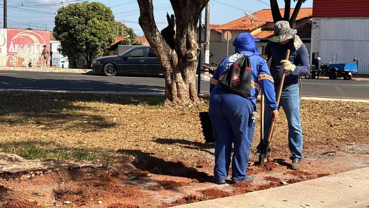 Revitalização da Praça dos Arantes avança no município do Prata