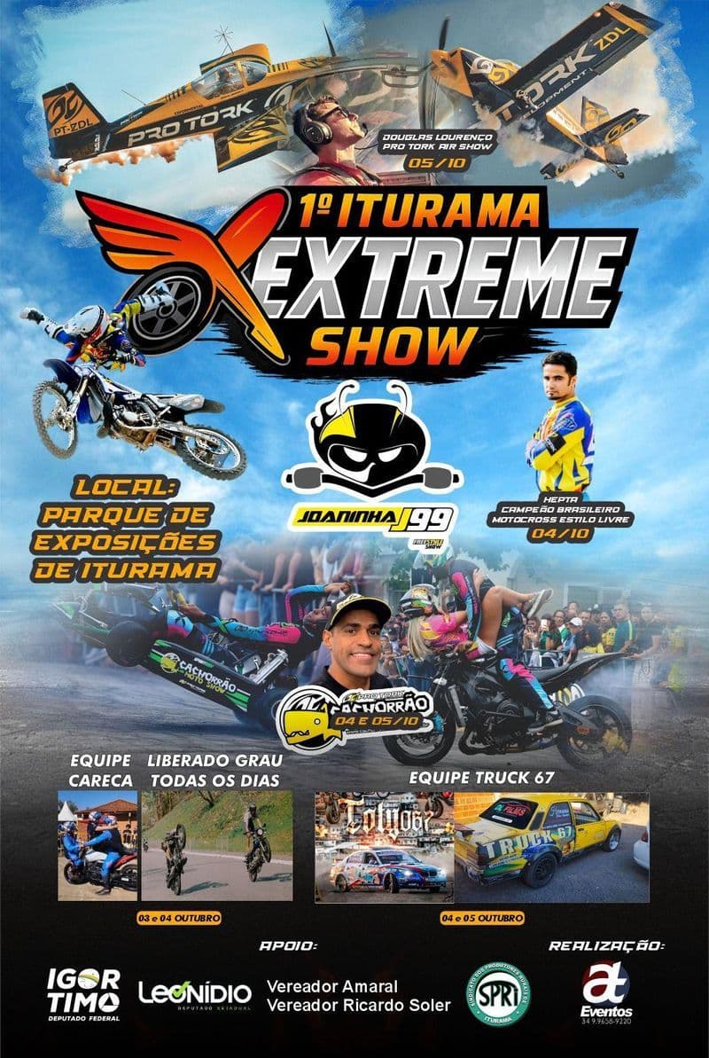 Iturama se prepara para receber a 1ª edição do Extreme Show em outubro