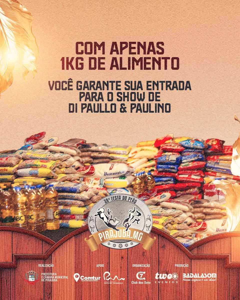 Pirajuba se prepara para uma noite de solidariedade e música com Di Paullo & Paulino