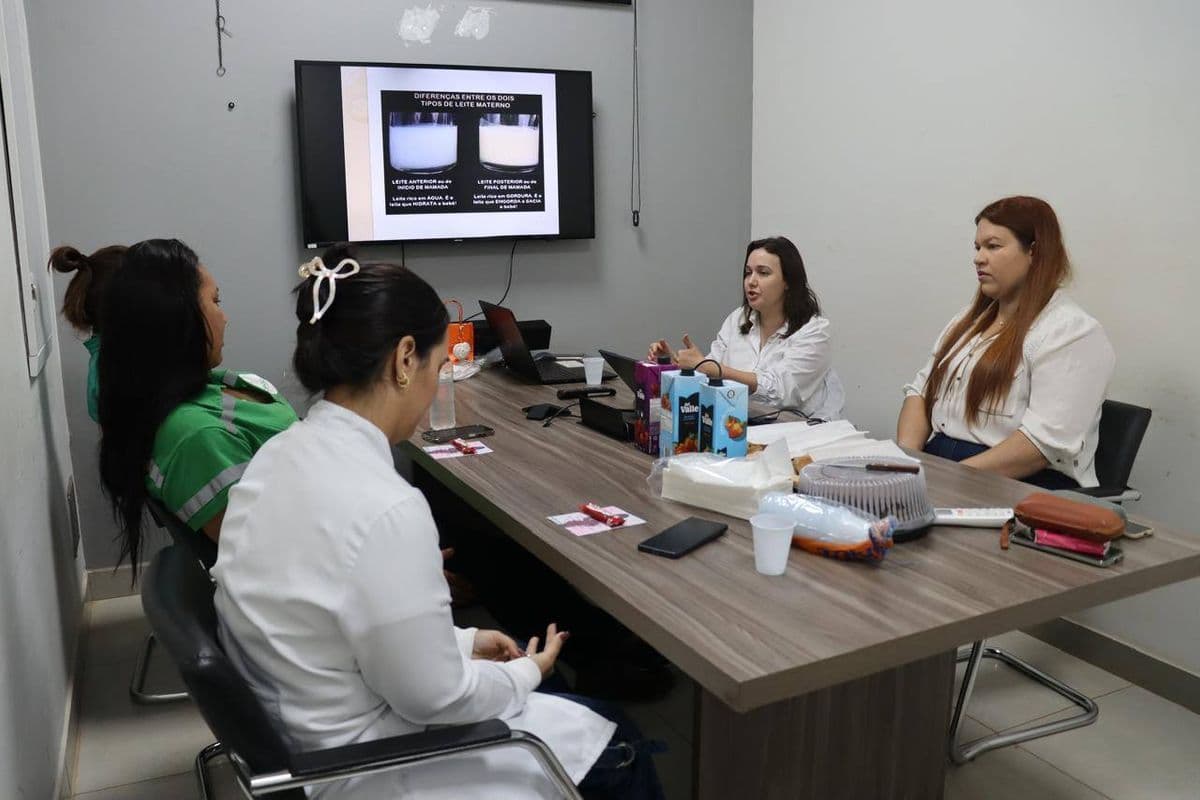 Secretaria de Saúde e Cerradão realizam palestra sobre aleitamento materno no Agosto Dourado