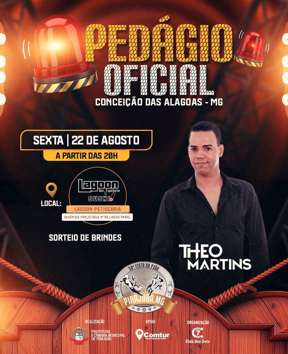 ✨ Vem aí mais um Pedágio Oficial da 39ª Festa do Peão de Pirajuba!