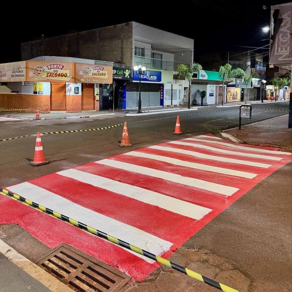 🚧 Bloqueio temporário em cruzamento de Conceição das Alagoas para renovação da sinalização