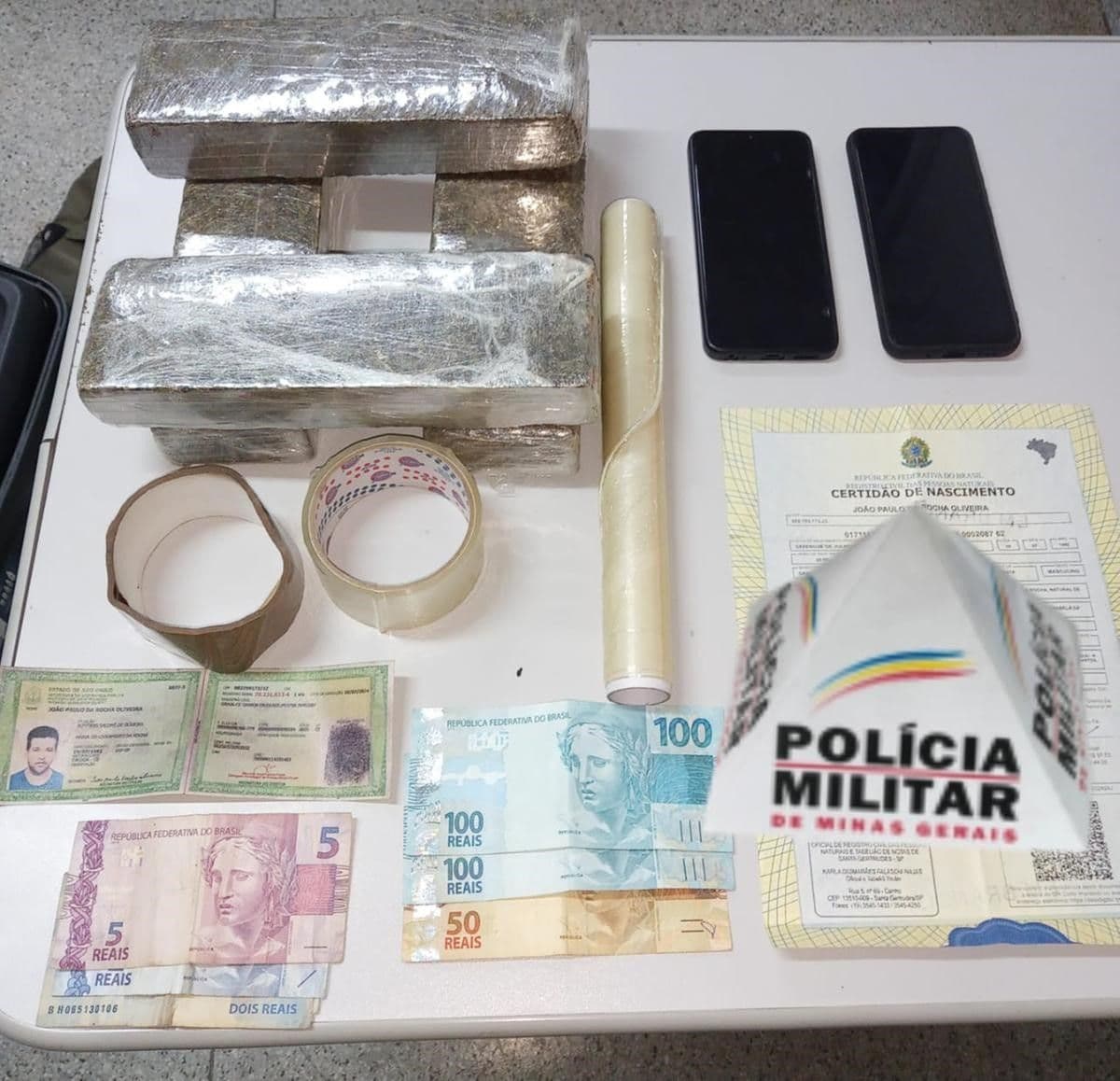 🚨 Chefe do tráfico internacional é preso em Uberaba com documentos falsos e quase 3 kg de maconha
