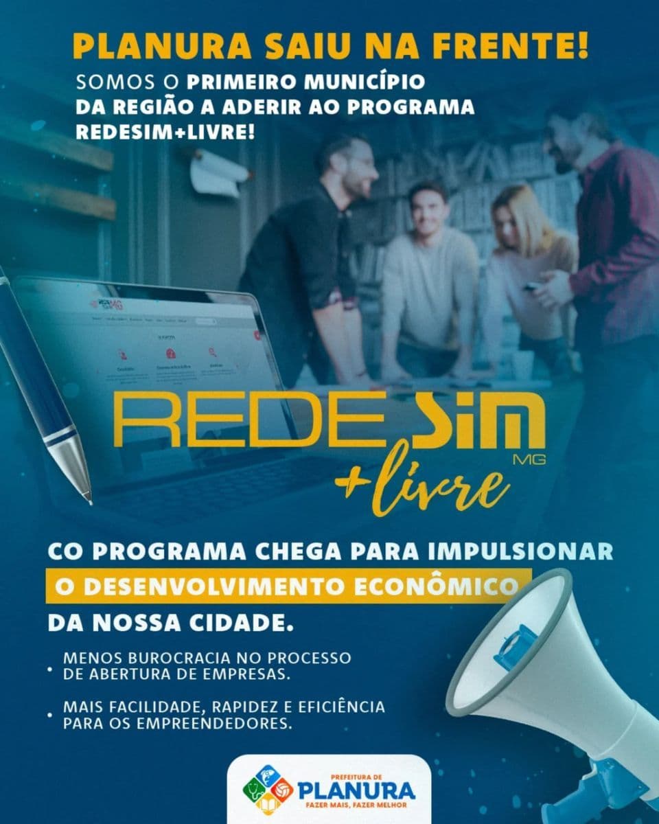 🚀 Planura se destaca com implantação do REDESIM+Livre