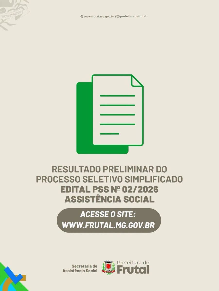 📄 Resultado preliminar divulgado!